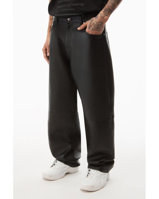 alexander wang leather jeans