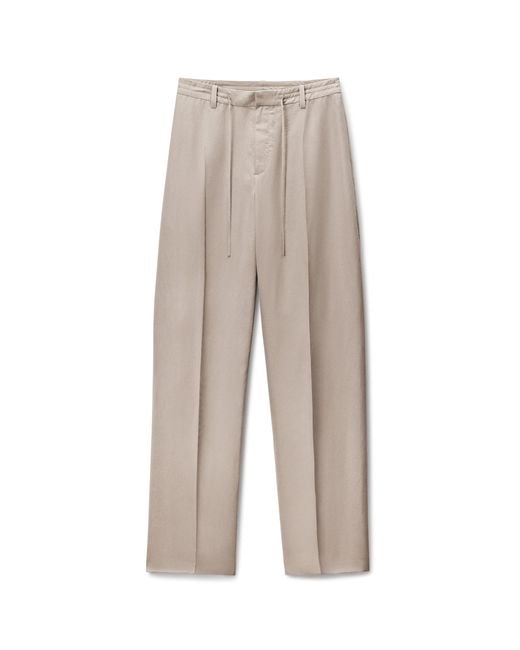 Alexander Wang White Drawcord Tailored Pant