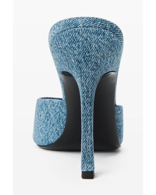 Alexander Wang Blue Cher 105Mm Denim Mule