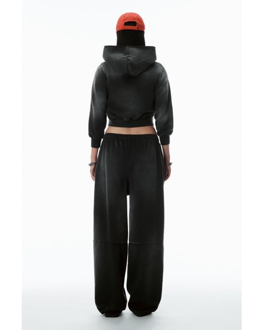 Alexander Wang Black Logo Oversized Sweatpants