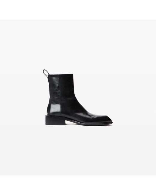 Alexander Wang Black Throttle Ankle Boot