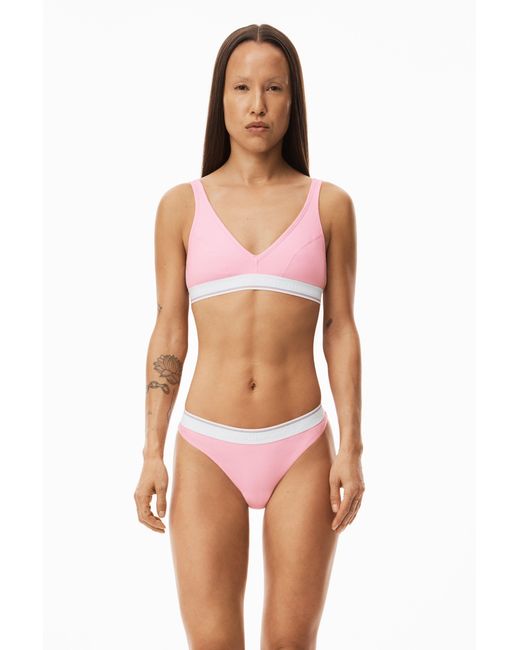 Alexander Wang Blue V-Neck Bralette