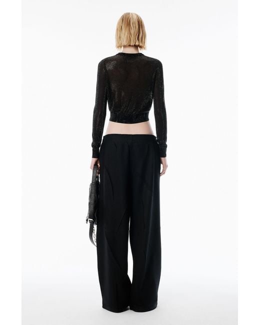 Alexander Wang Black Crystal Hotfix Pullover