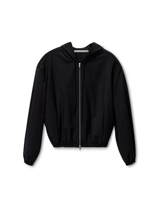 Alexander Wang Black Zip Up Hoodie