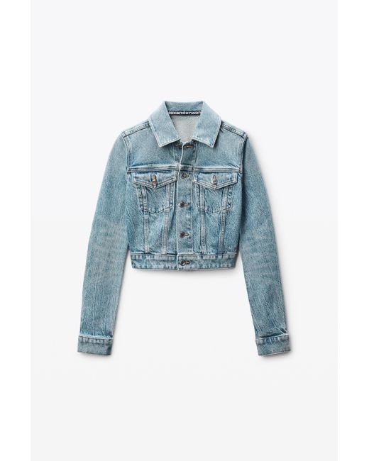 Alexander Wang Bleach Blue Trucker Jacket