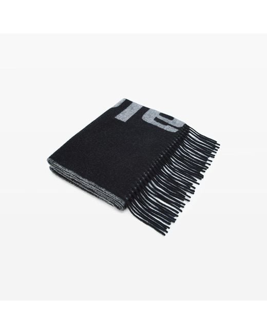 Alexander Wang Black Logo Jacquard Scarf
