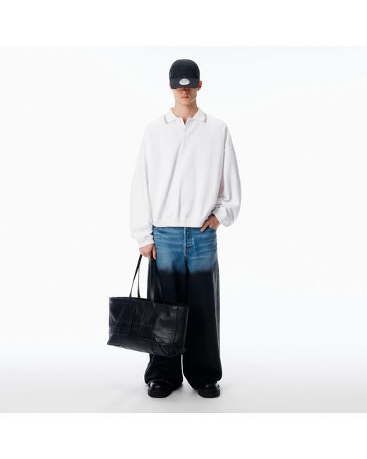Alexander Wang White Surge Leather Coated Jean for men
