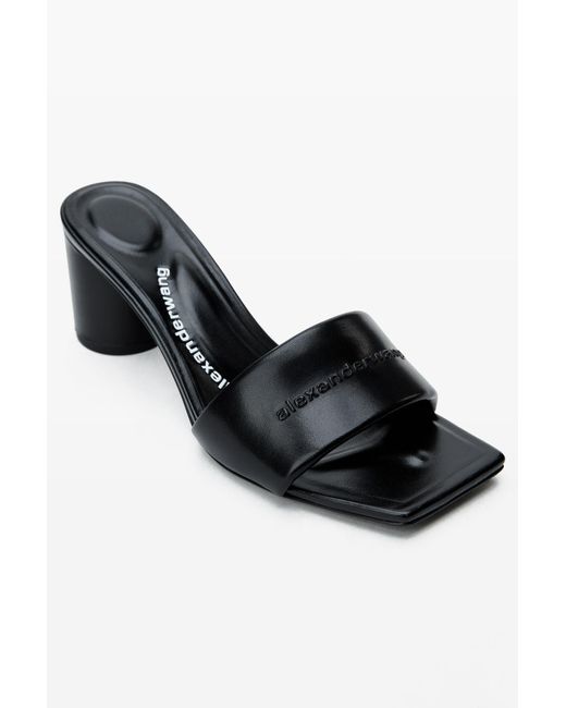 靴 Alexanderwang black lambskin vic sandals Alexander Wang Lambskin Vic Sandals in Black | Lyst