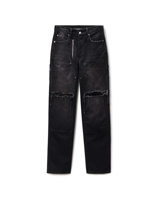 Alexander Wang Black Zip Carpenter Pant