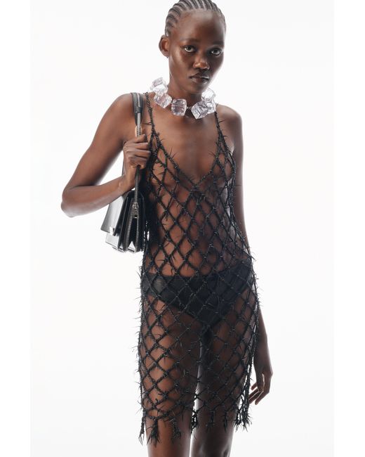 Alexander Wang Black Barbed Wire Dress