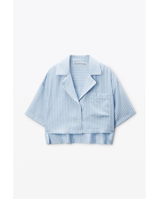 Alexander Wang Blue Pajama-style Shirt