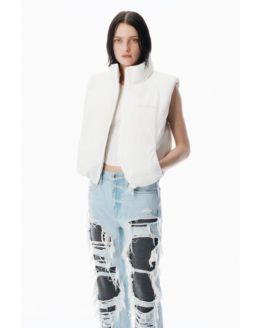 Alexander Wang Blue Essential Puffer Vest
