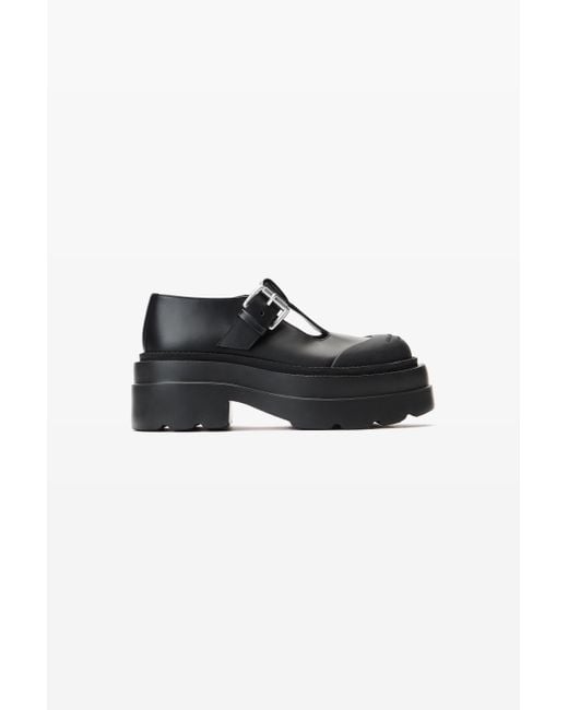 Alexander Wang Black Tova Mary Jane Platform In Leather