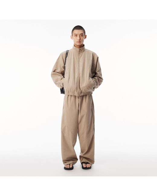 Alexander Wang Natural Perforated Logo Track Jacket