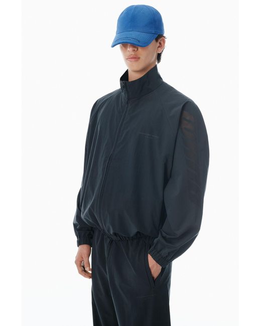 Alexander Wang Blue Logo Track Jacket for men