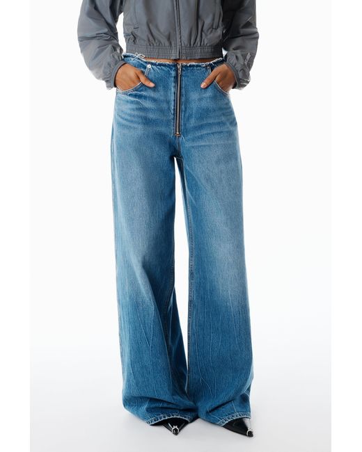 Alexander Wang Blue Surge Wide Leg Jean