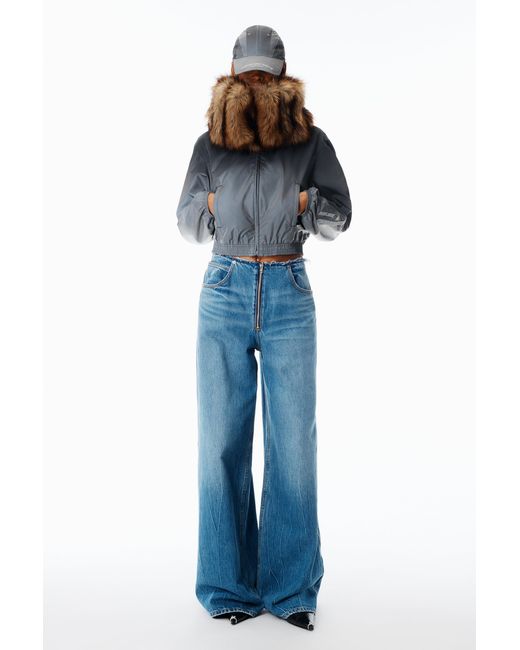 Alexander Wang Blue Surge Wide Leg Jean