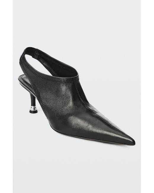 Alexander Wang Black Fei 65Mm Stretch Slingback
