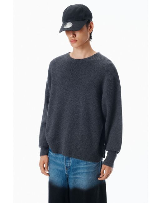 Alexander Wang Blue Crewneck Pullover for men