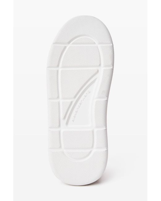 Alexander Wang Red Puff Pebble Sneaker In Leather