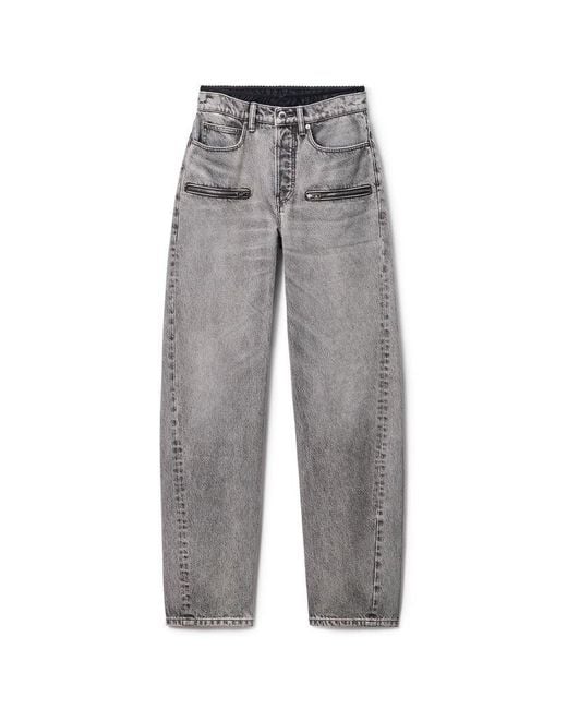 Alexander Wang Gray Silk Brief Float Jean