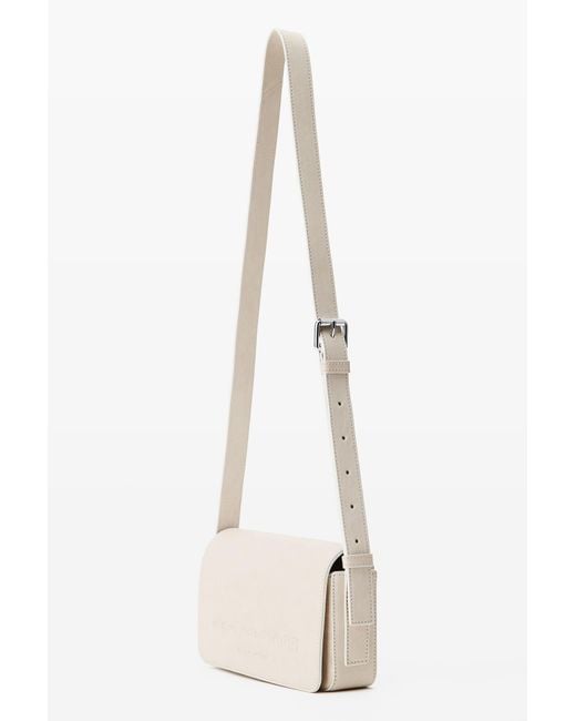 Alexander Wang White Punch Flap Crossbody