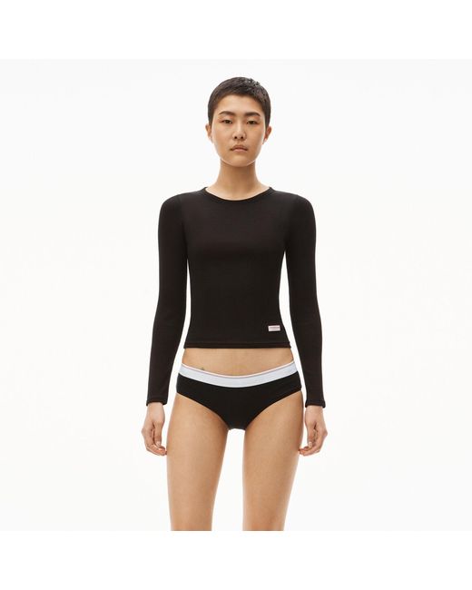 Alexander Wang Black Long-Sleeve Tee