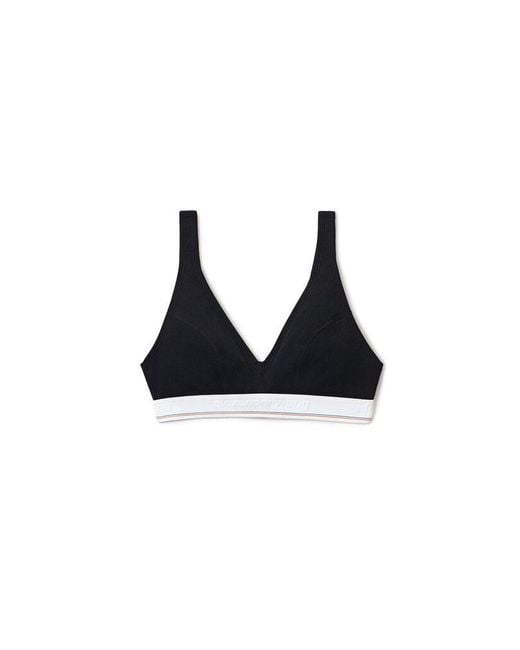 Alexander Wang Black V-Neck Bralette
