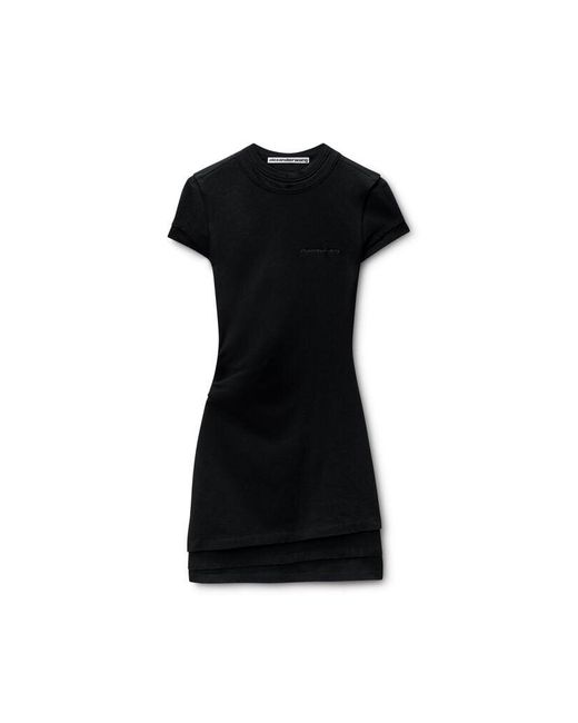 Alexander Wang Black Layered Mini Dress