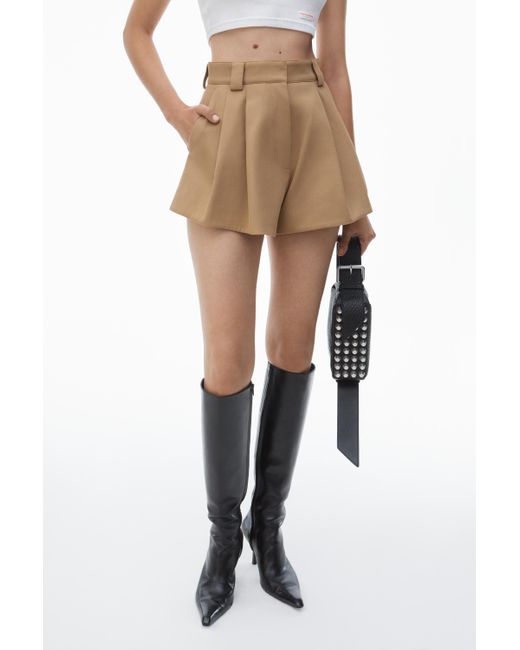 Alexander Wang Natural High-waist Flared Shorts