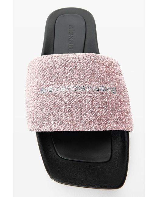 Alexander Wang White Aw Crystal Pool Slide