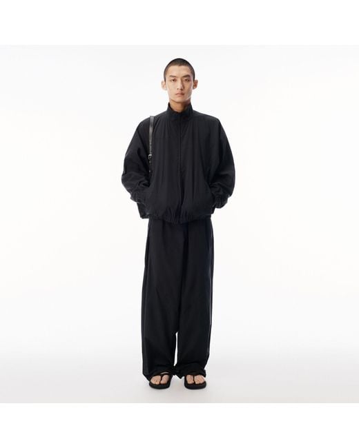 Alexander Wang Black Perforated Logo Track Jacket