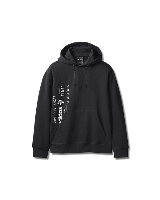 Alexander Wang Black Adidas Originals By Aw Graphic Hoodie for men