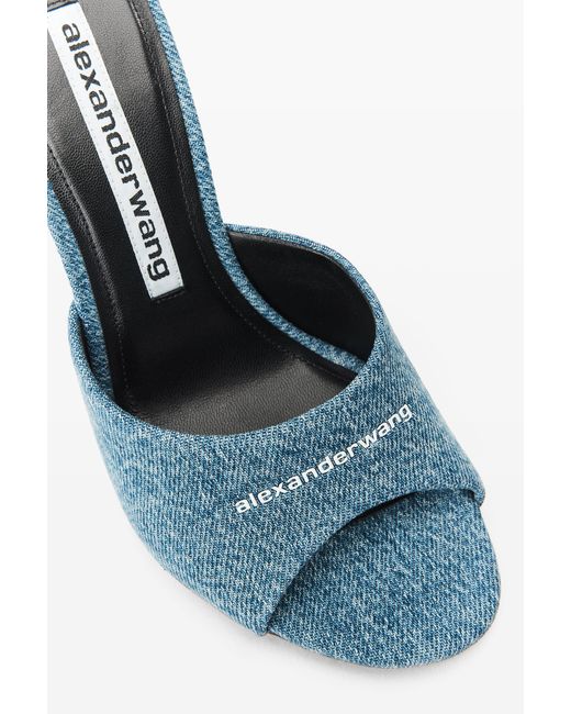 Alexander Wang Blue Cher 105Mm Denim Mule