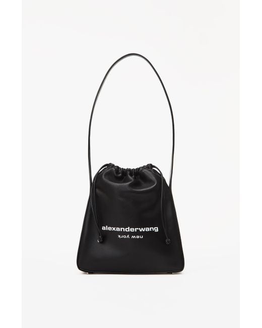 Alexander Wang Black Ryan Shoulder Bag In Leather