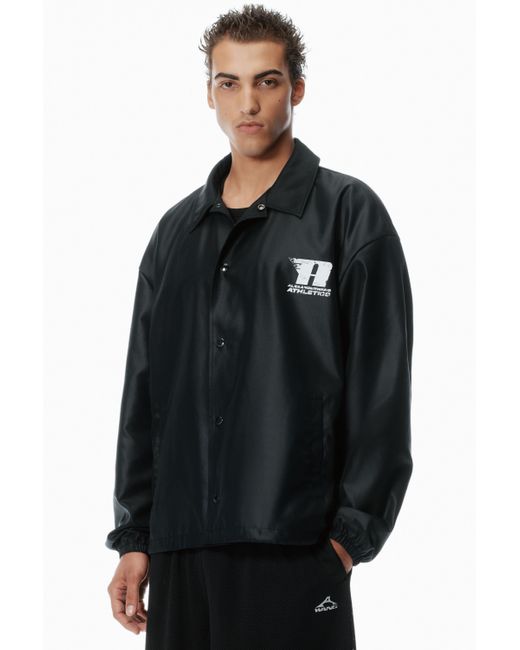 Alexander Wang Black Unisex Canvas Coach Jacket