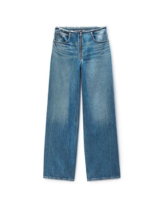 Alexander Wang Blue Surge Wide Leg Jean