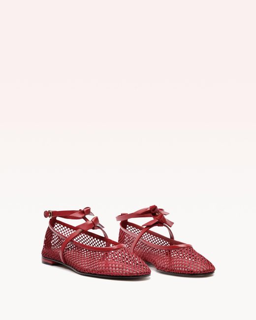 S/25 Pink Slim Clarita Ballet Mesh Red