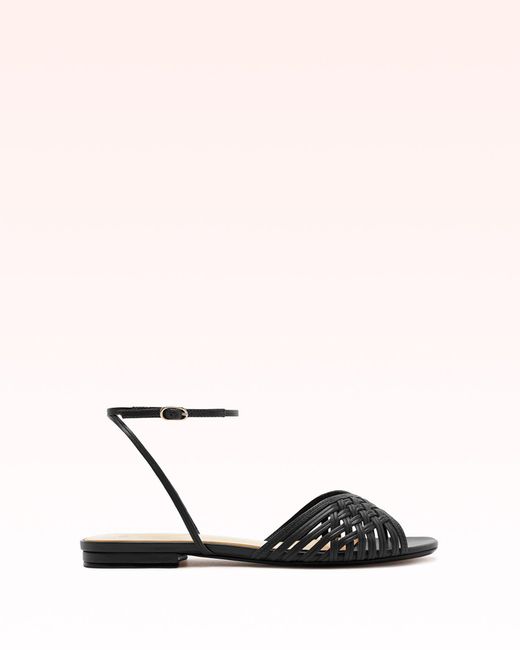 Alexandre Birman Black Lilian Flat