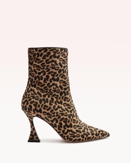 Alexandre Birman Brown Bell Bootie 85 Leopard