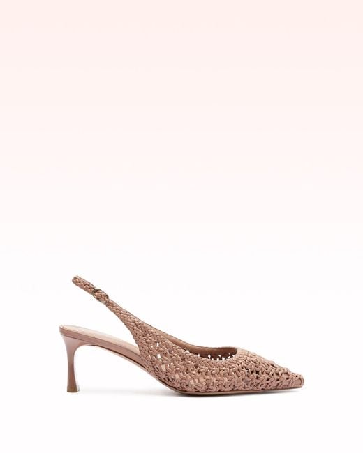 Alexandre Birman Pink Jane Tresse 60 Pump