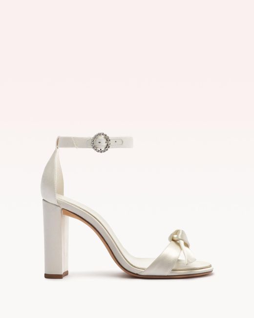 Alexandre Birman Natural Clarita Bridal Block 90 Satin