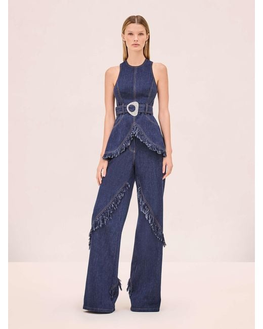 Alexis Blue Reed Top