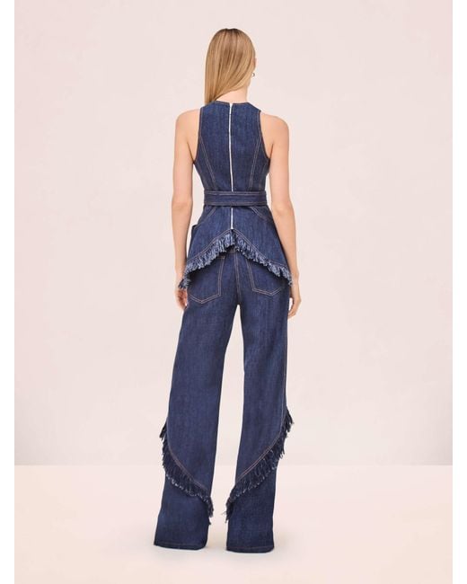 Alexis Blue Reed Top