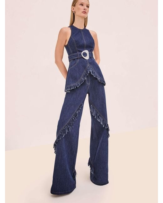 Alexis Blue Reed Top