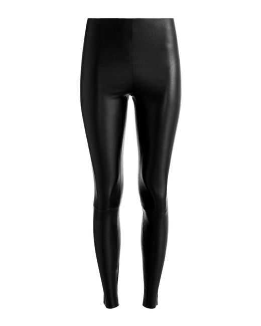 Alice + Olivia Black Lennox Leather Legging
