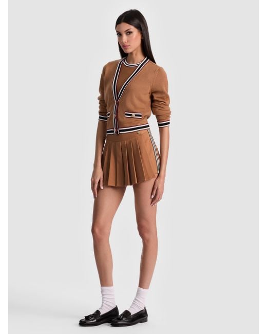 Alice + Olivia Brown Kingsley Cardigan