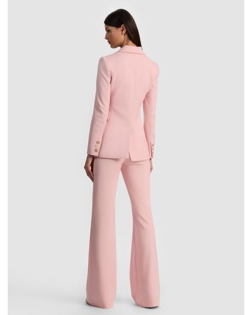 Alice + Olivia Pink Blake Fitted Blazer