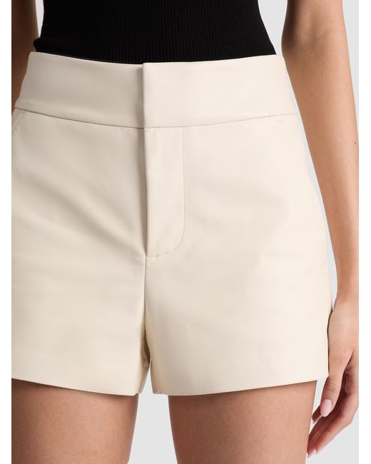 Alice + Olivia Natural Cady Leather Short
