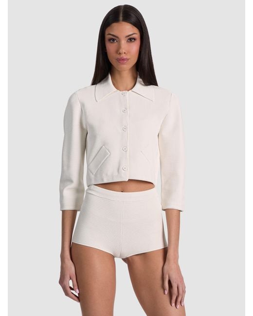 Alice + Olivia White Ila Jacket